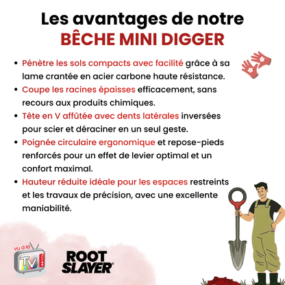 Mini-Digger RootSlayer Spaten