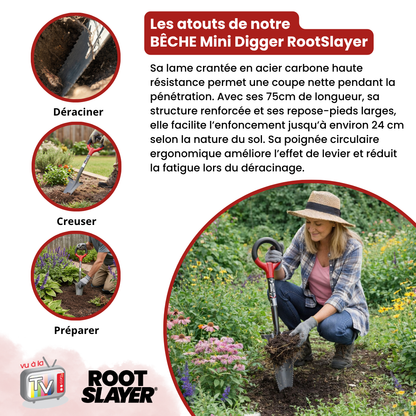 Mini-Digger RootSlayer Spaten