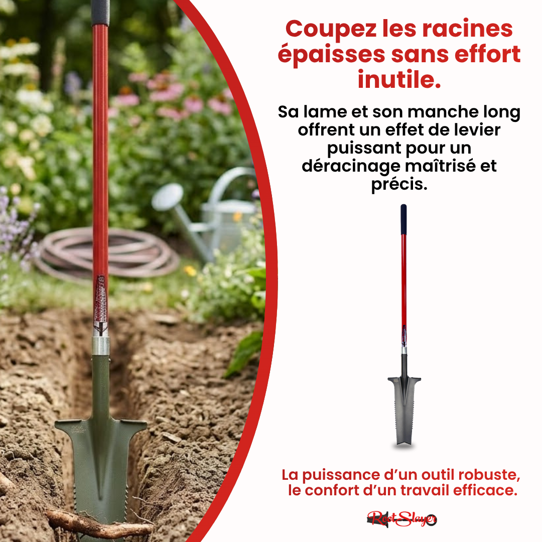 Drainagespaten mit XL-Stiel Rootslayer