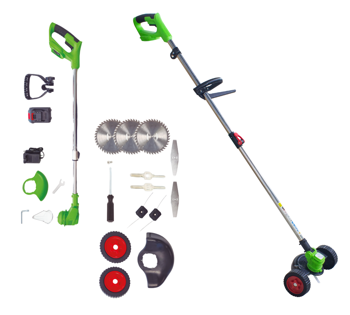 Tondeuse Rotorazer sans fil 8 en 1 coupe-bordure & taille-haie