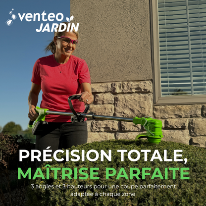 Tondeuse Rotorazer sans fil 8 en 1 coupe-bordure & taille-haie