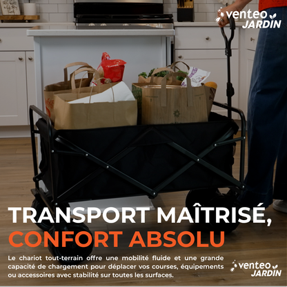 Chariot de Courses Pliable 150 kg