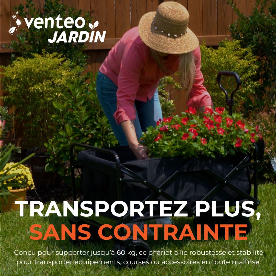 Chariot de Courses Pliable 150 kg